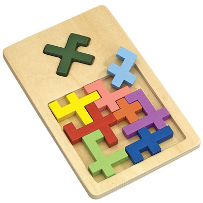 X Marks The Spot Wooden Tray Puzzle