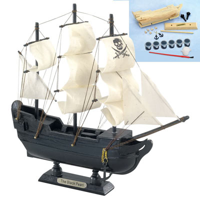 Small Black Pearl Ship Model