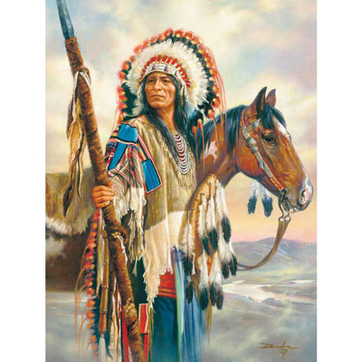 The Last Chief 300 Large Piece Native American Puzzle