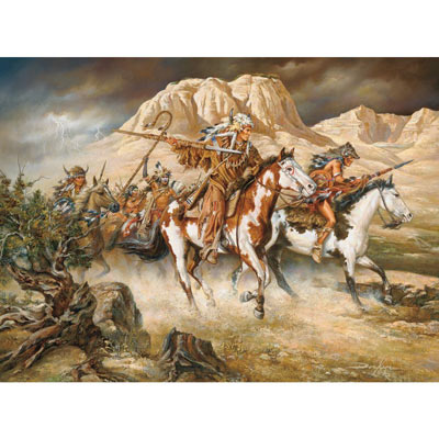 Thunder Rolls 300 Large Piece Native American Jigsaw Puzzle
