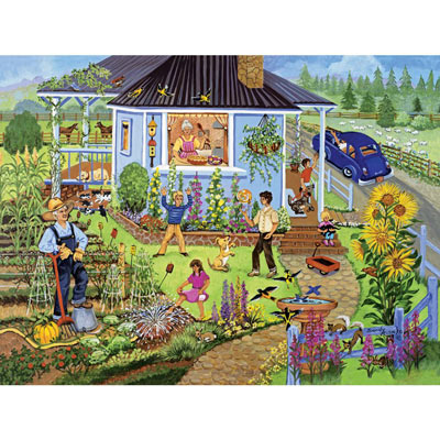 Family Garden 300 Large Piece Jigsaw Puzzle