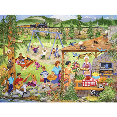 Picnic In The Park 500 Piece Jigsaw Puzzle