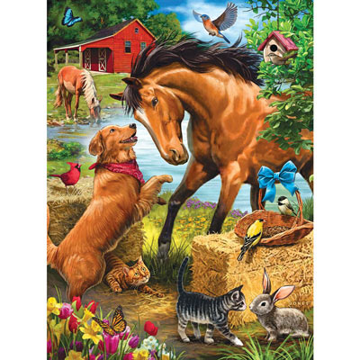Horse Play 300 Large Piece Jigsaw Puzzle
