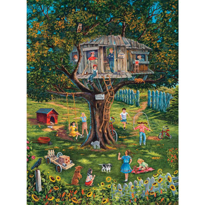 Stevie's Tree House Memories 300 Large Piece Jigsaw Puzzle