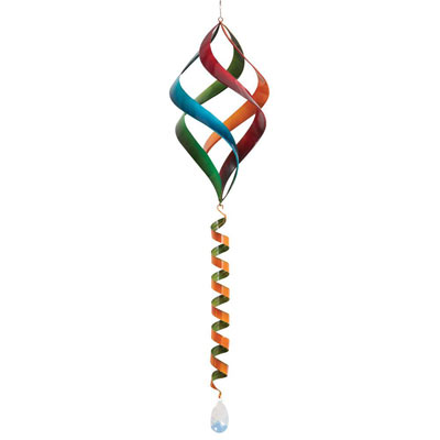 Rainbow Enameled Hanging Wind Spinner