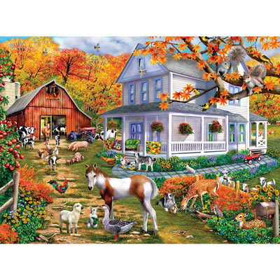 Country Greetings 1000 Large Piece Jigsaw Puzzle