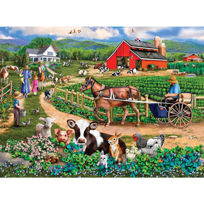 Family Farm 300 Large Piece Jigsaw Puzzle
