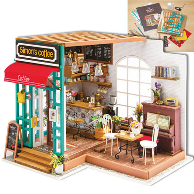 Incredible Simon's Coffee Shop Model Kit