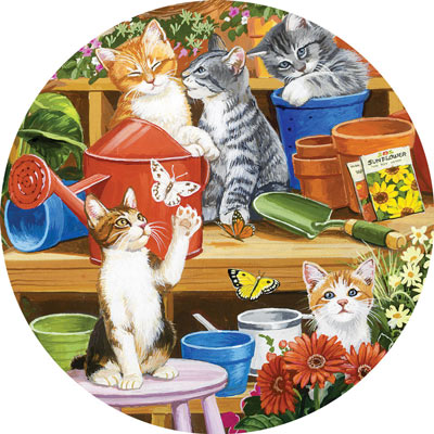 Garden Shed Kittens 300 Large Piece Jigsaw Puzzle