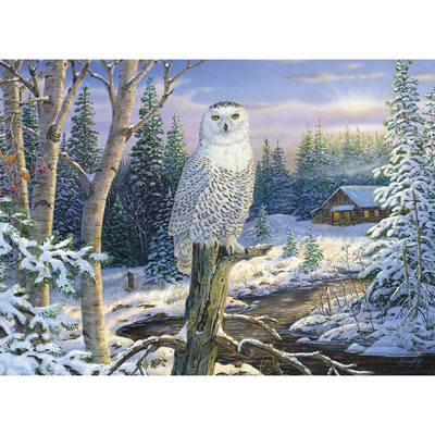 Whispering Ridge Snowy Owl 1500 Piece Giant Jigsaw Puzzle