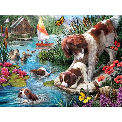 Swimming Lessons 300 Large Piece Jigsaw Puzzle