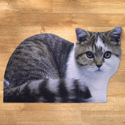 Photo Realistic Cat Mat