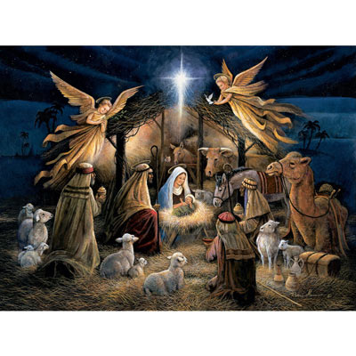 In The Manger 300 Large Piece Jigsaw Puzzle