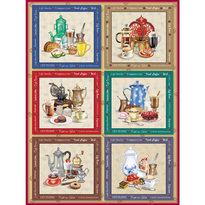 Coffee Cravings Quilt 500 Piece Jigsaw Puzzle