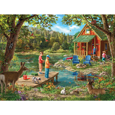 Weekend Cabin 300 Large Piece Jigsaw Puzzle
