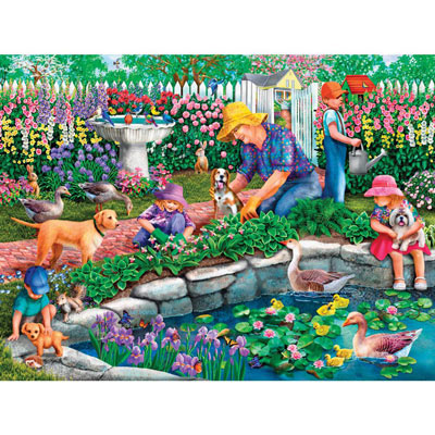 Grandma's Garden 1000 Piece Jigsaw Puzzle