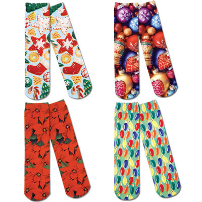 Set of 4 pairs: Holiday Socks