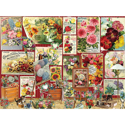Flower Posters 500 Piece Jigsaw Puzzle