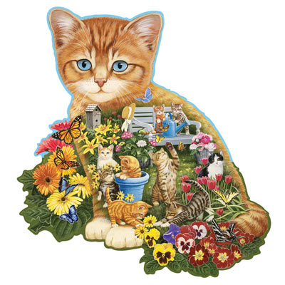 Ginger Kitten 750 Piece Shaped Jigsaw Puzzle