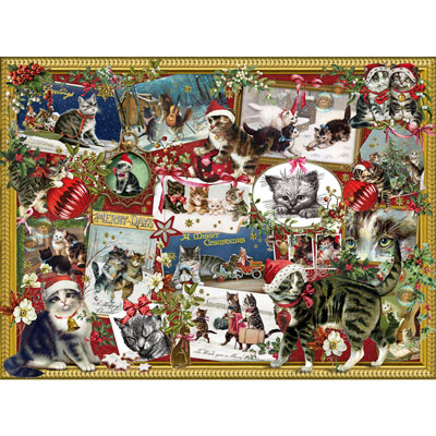 Christmas Cats 300 Large Piece Jigsaw Puzzle
