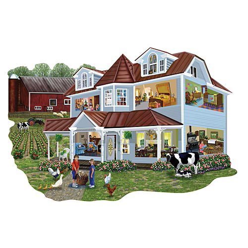 Granny's Farmhouse 300 Large Piece Jigsaw Puzzle