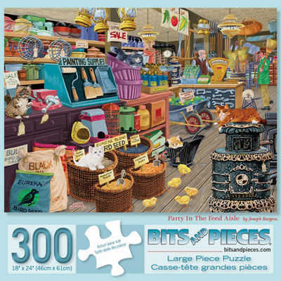 Party In the Feed Aisle 300 Large Piece Jigsaw Puzzle
