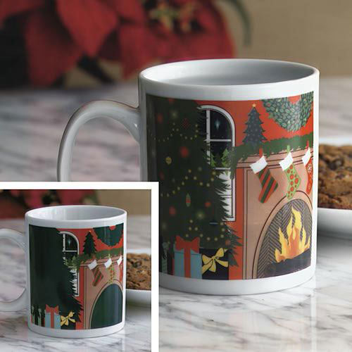 Christmas Hearth Colour Changing Mug
