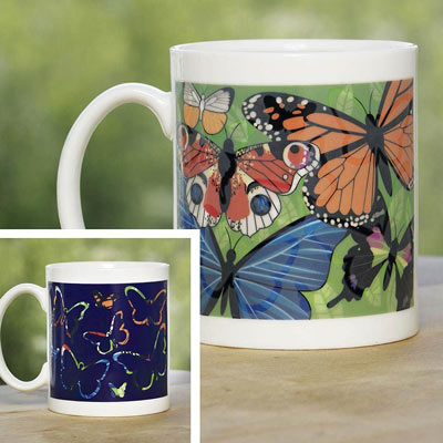 Mysterious Colour Changing Butterfly Mug