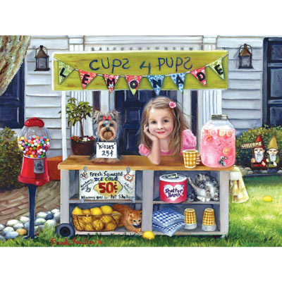 Cups 4 Pups 500 Piece Jigsaw Puzzle