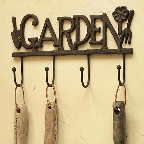 Cast-Iron Garden Tool Rack