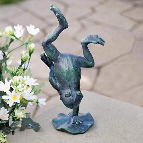 Frog Handstand Sculpture