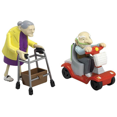 Racing Granny And Grandad