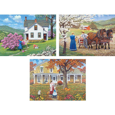 3-in-1 Beautiful Days 1000 Piece Jigsaw Puzzle