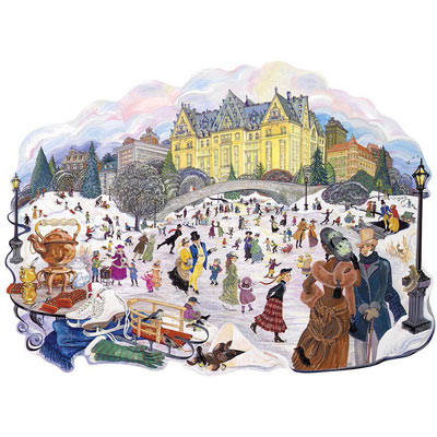 Skating In The Park 750 Piece Jigsaw Puzzle