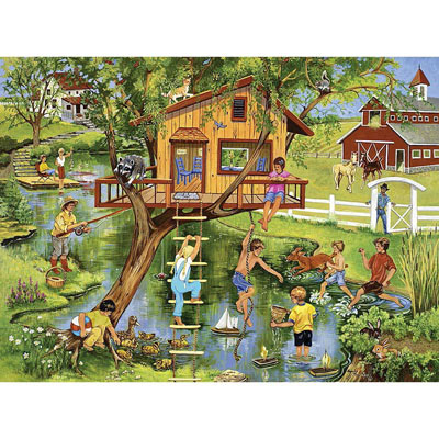 The Watering Hole 500 Piece Jigsaw Puzzle