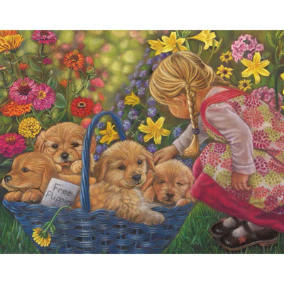 Basket Of Love 100 Large Piece Jigsaw Puzzle