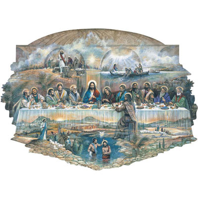 Last Supper 300 Large Piece Shaped Jigsaw Puzzle