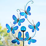 Blue Butterfly Wind Spinner