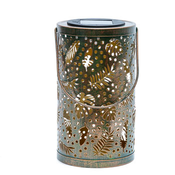 Buy Tropical Leaves Solar Lantern | Garden Decor | Breck's