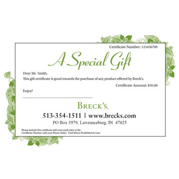 Breck's Gift Certificate