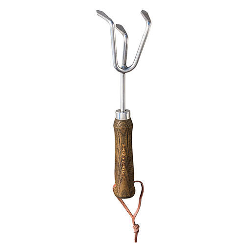 Stainless Steel Three-Prong Cultivator
