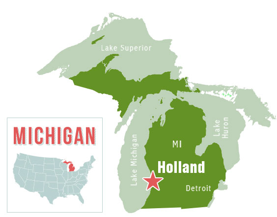 Holland Michigan Map