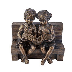 Read To Me Solar Statue