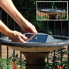Solar Birdbath Fountain Kit