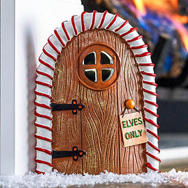 Candy-Striped Elf Door