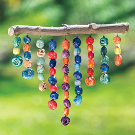 Handmade Hanging Bead Sculpture