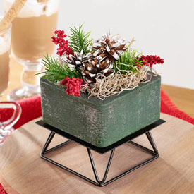 Wax Potpourri Square and Metal Stand