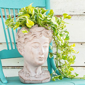 Greek Goddess Head Planter
