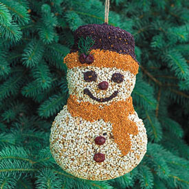 Birdseed Snowman