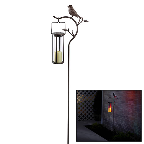 Bird Stake with Solar Lantern